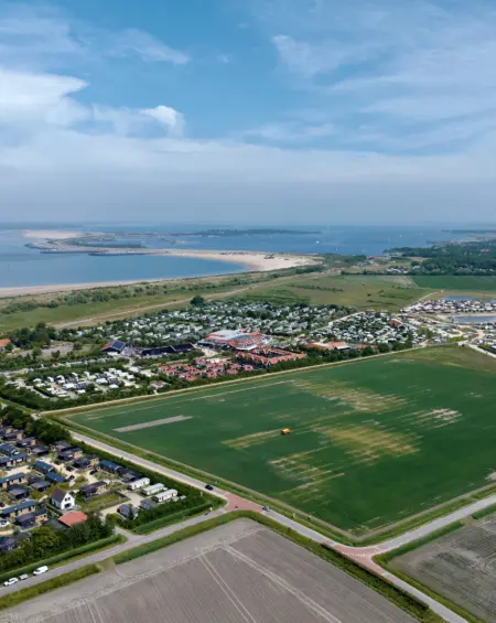 Drone foto park bovenaanzicht