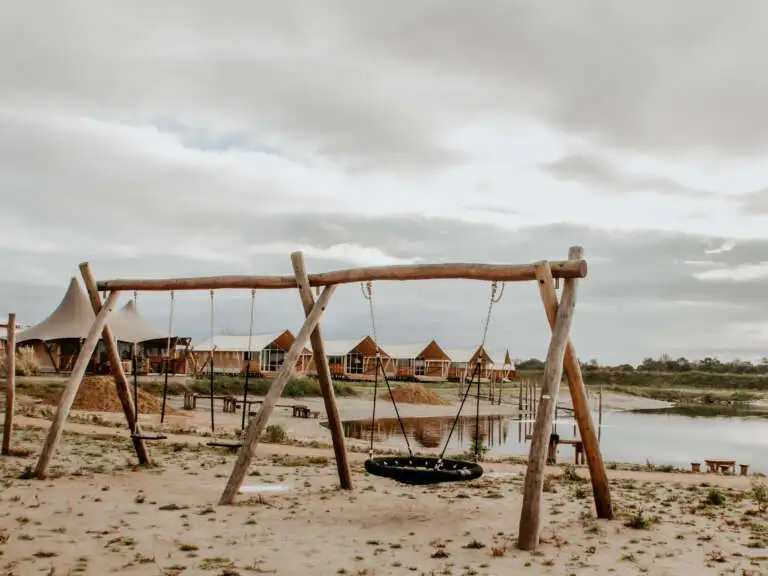 Speeltuin op het strand